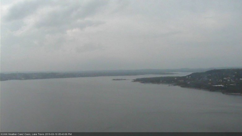 Lake Travis webcam, March 10, 2019 4:45 PM CT