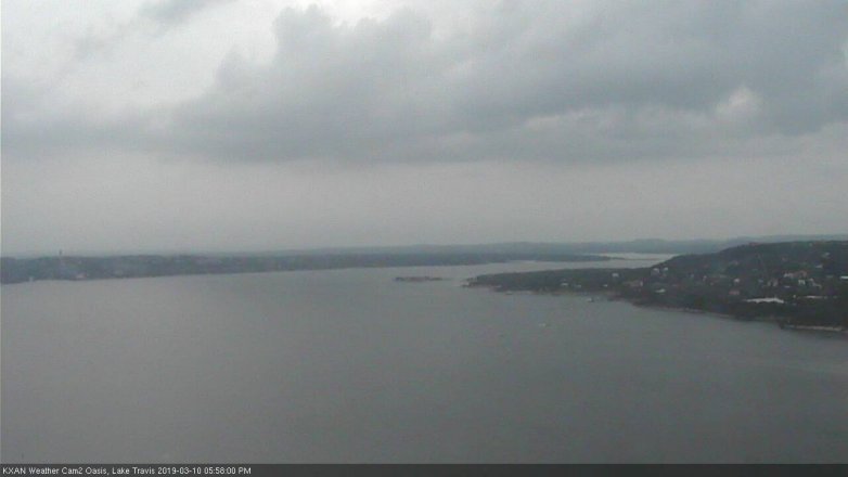 Lake Travis webcam, March 10, 2019 5:00 PM CT