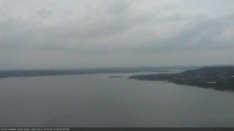 Lake Travis webcam, March 10, 2019 5:05 PM CT