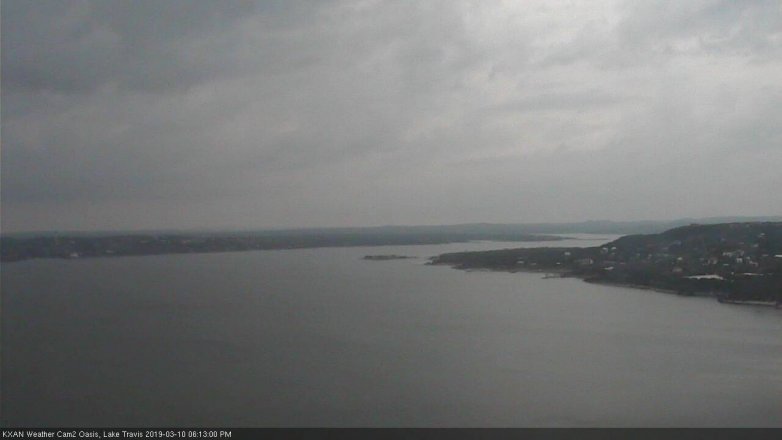 Lake Travis webcam, March 10, 2019 5:15 PM CT