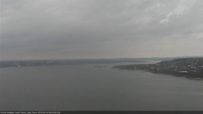 Lake Travis webcam, March 10, 2019 5:30 PM CT