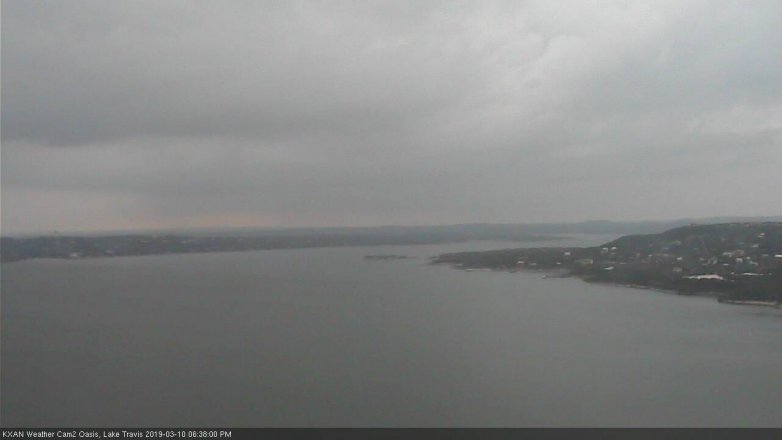 Lake Travis webcam, March 10, 2019 5:40 PM CT