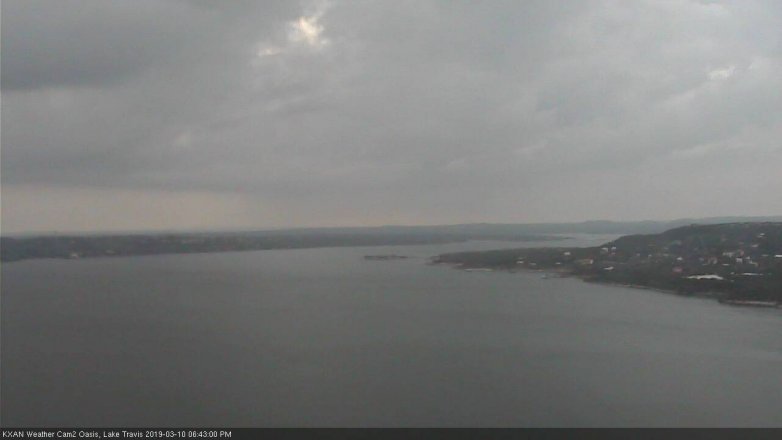 Lake Travis webcam, March 10, 2019 5:45 PM CT
