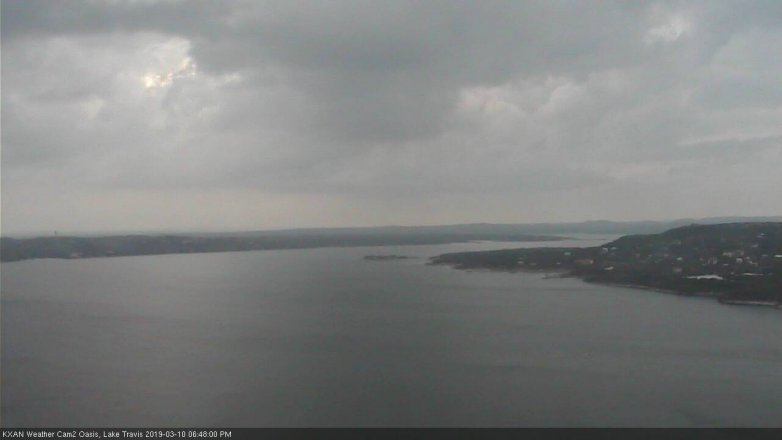 Lake Travis webcam, March 10, 2019 5:50 PM CT