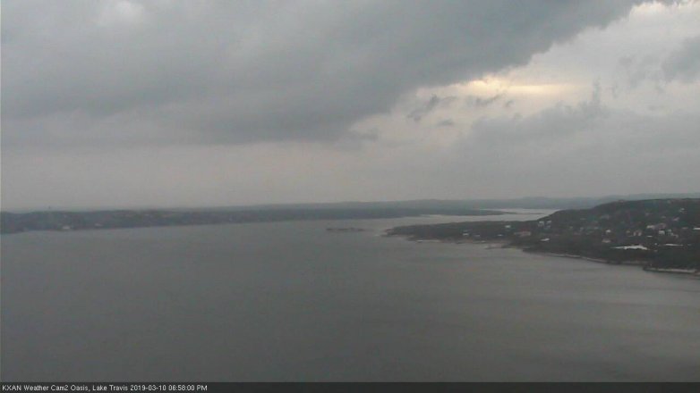 Lake Travis webcam, March 10, 2019 6:00 PM CT