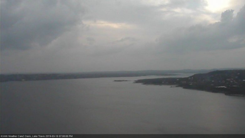 Lake Travis webcam, March 10, 2019 6:10 PM CT
