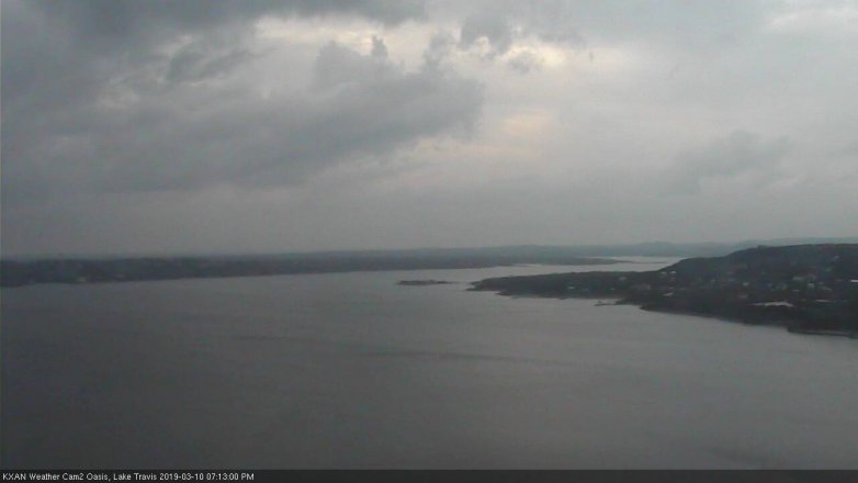 Lake Travis webcam, March 10, 2019 6:15 PM CT