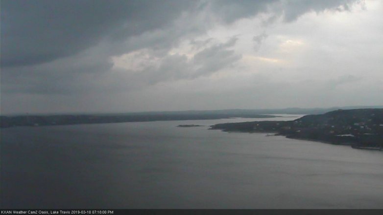 Lake Travis webcam, March 10, 2019 6:20 PM CT