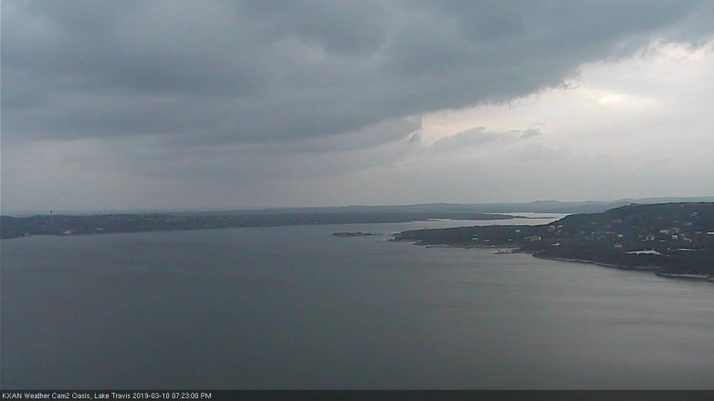 Lake Travis webcam, March 10, 2019 6:25 PM CT