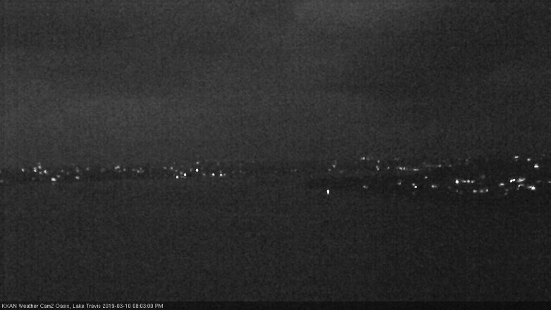 Lake Travis webcam, March 10, 2019 7:05 PM CT