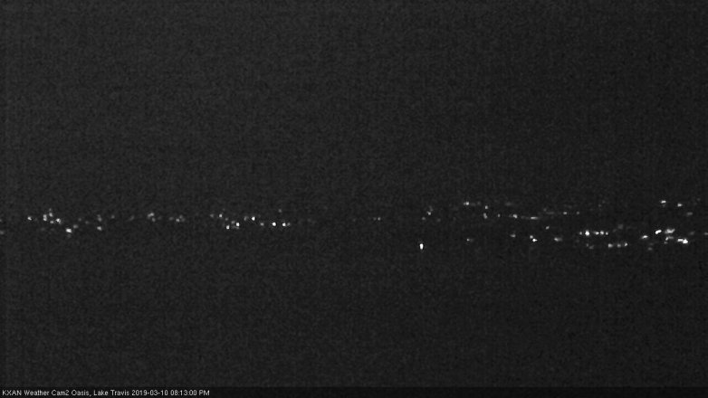 Lake Travis webcam, March 10, 2019 7:15 PM CT