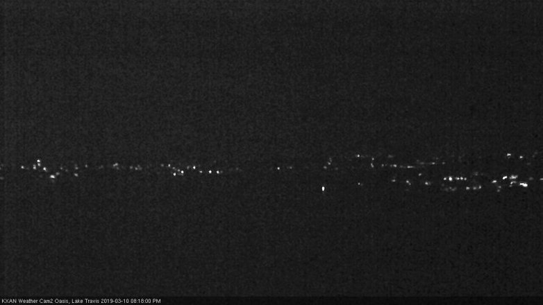 Lake Travis webcam, March 10, 2019 7:20 PM CT