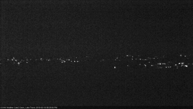 Lake Travis webcam, March 10, 2019 7:30 PM CT