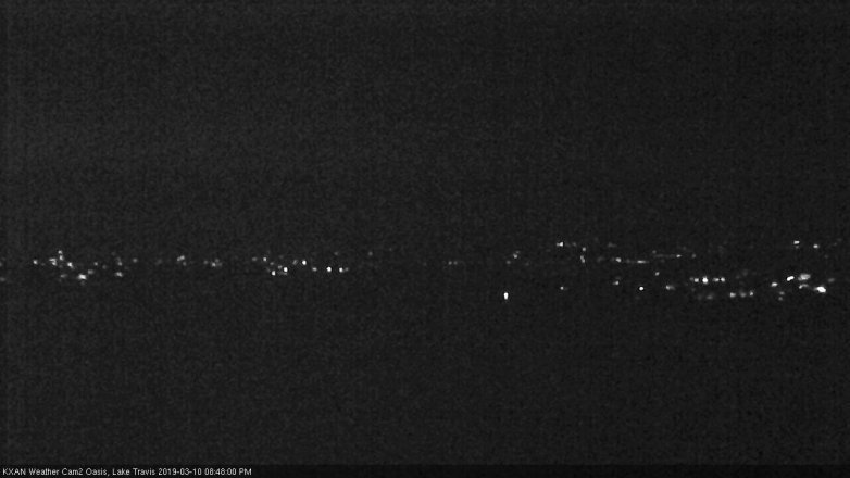 Lake Travis webcam, March 10, 2019 7:50 PM CT