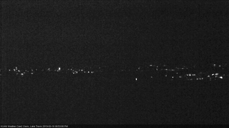 Lake Travis webcam, March 10, 2019 7:55 PM CT