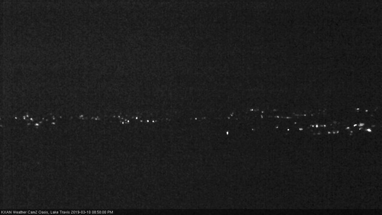 Lake Travis webcam, March 10, 2019 8:00 PM CT