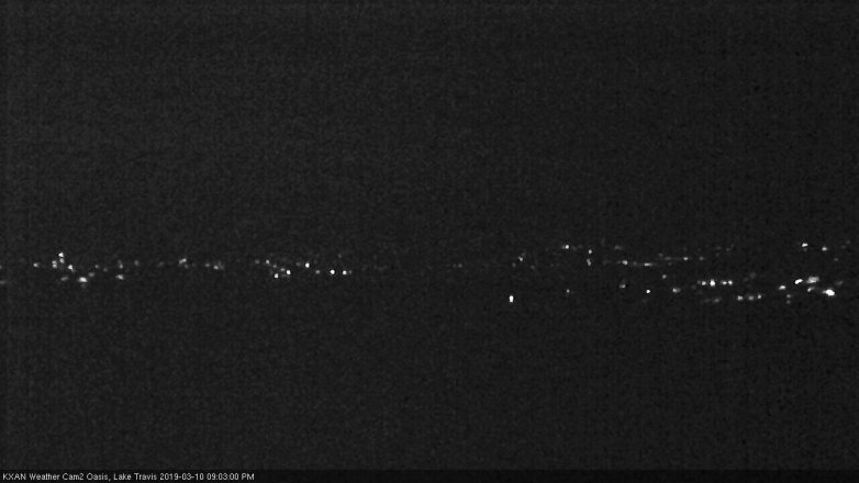 Lake Travis webcam, March 10, 2019 8:05 PM CT