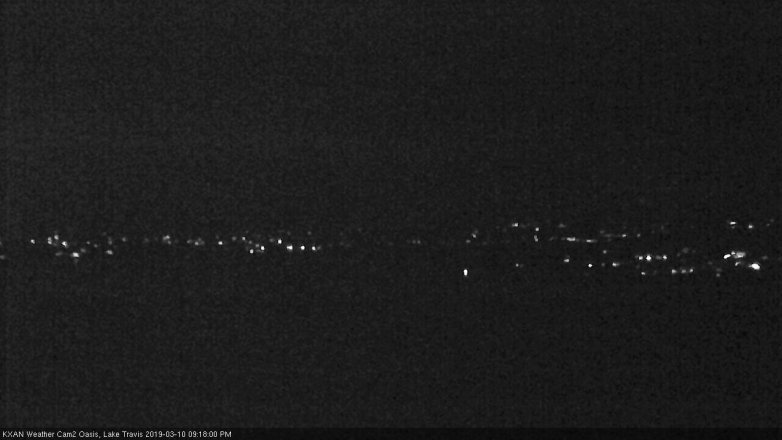 Lake Travis webcam, March 10, 2019 8:20 PM CT