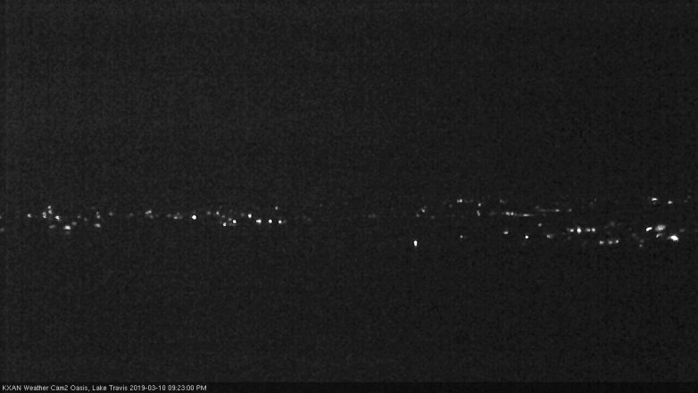 Lake Travis webcam, March 10, 2019 8:25 PM CT