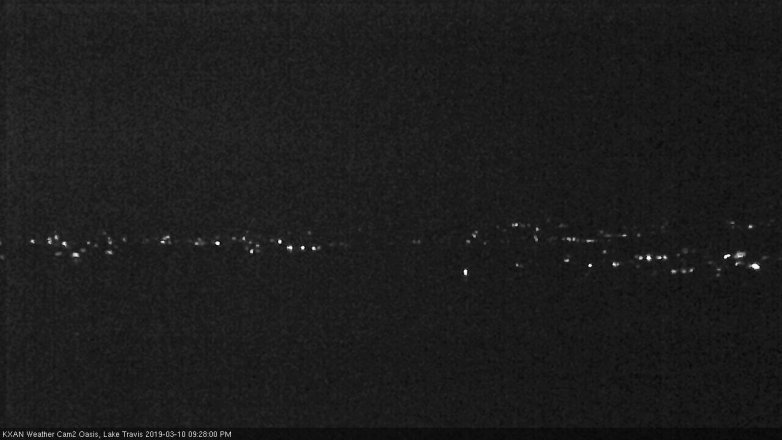 Lake Travis webcam, March 10, 2019 8:30 PM CT