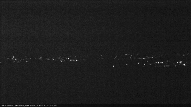 Lake Travis webcam, March 10, 2019 8:45 PM CT