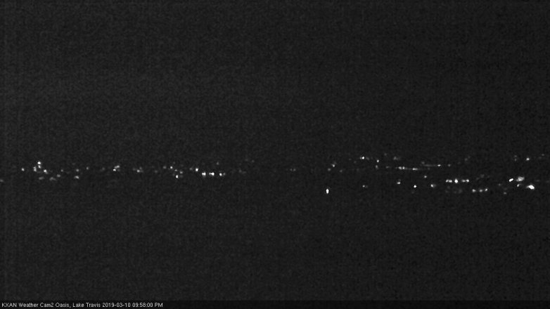 Lake Travis webcam, March 10, 2019 9:00 PM CT