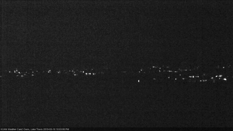 Lake Travis webcam, March 10, 2019 9:05 PM CT