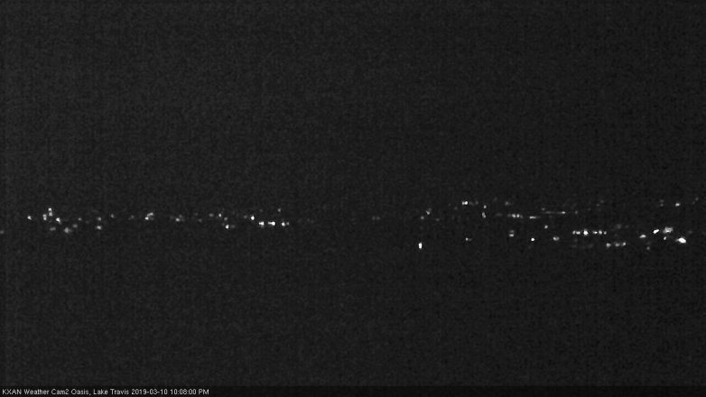 Lake Travis webcam, March 10, 2019 9:10 PM CT