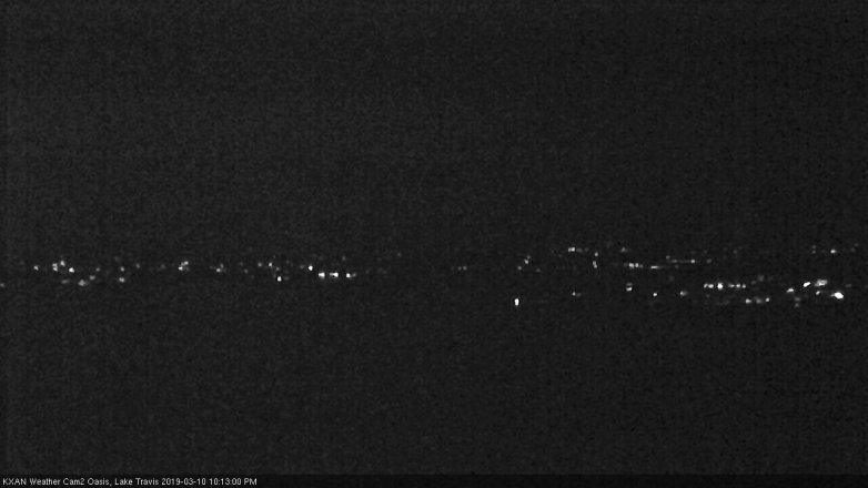 Lake Travis webcam, March 10, 2019 9:15 PM CT