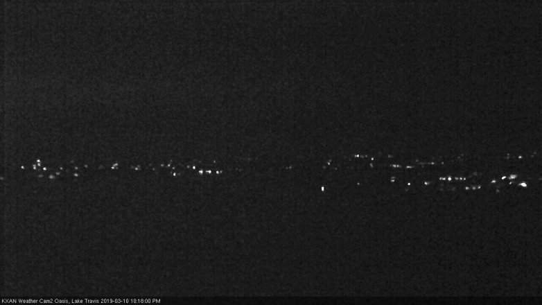 Lake Travis webcam, March 10, 2019 9:20 PM CT