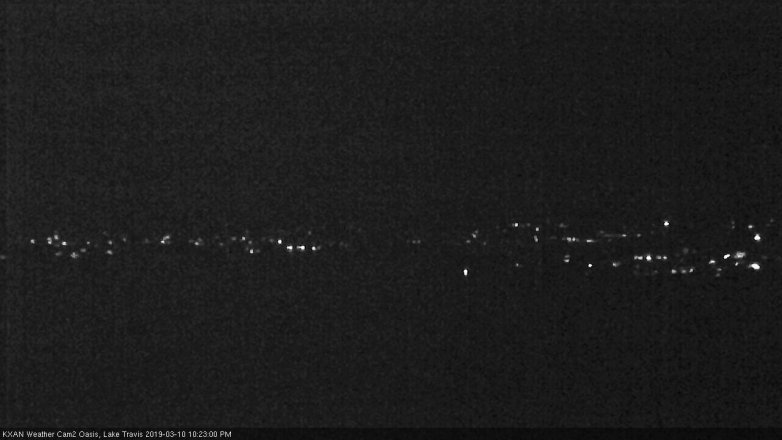 Lake Travis webcam, March 10, 2019 9:25 PM CT
