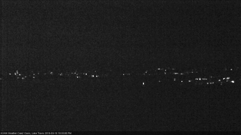 Lake Travis webcam, March 10, 2019 9:35 PM CT