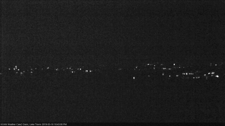 Lake Travis webcam, March 10, 2019 9:45 PM CT