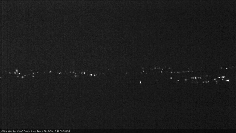 Lake Travis webcam, March 10, 2019 9:55 PM CT