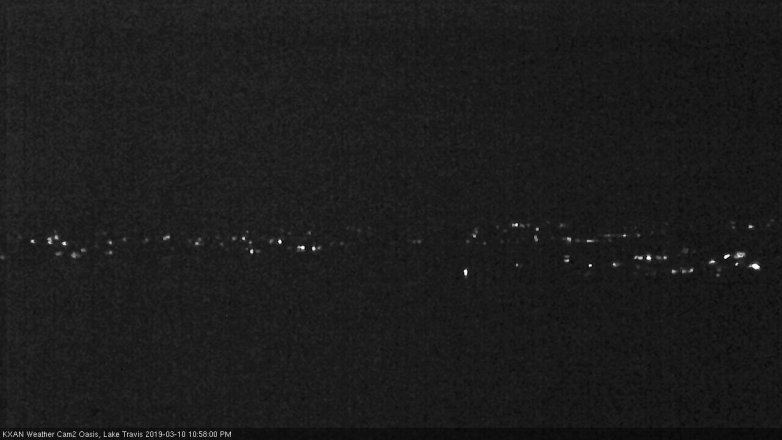 Lake Travis webcam, March 10, 2019 10:00 PM CT