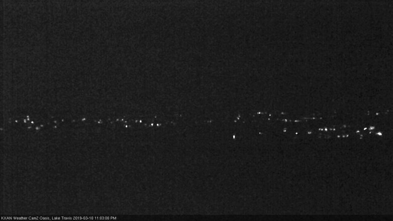Lake Travis webcam, March 10, 2019 10:05 PM CT
