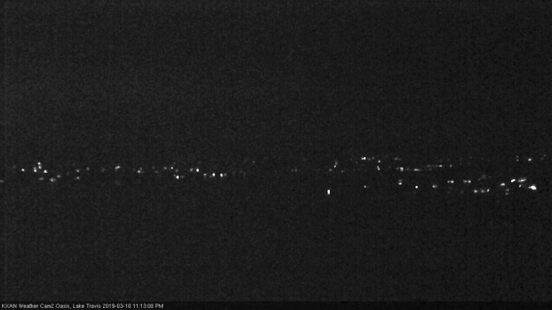 Lake Travis webcam, March 10, 2019 10:15 PM CT