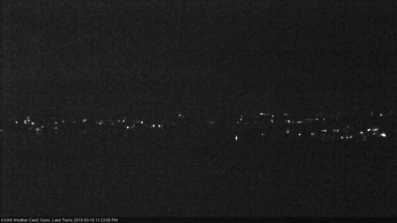 Lake Travis webcam, March 10, 2019 10:25 PM CT