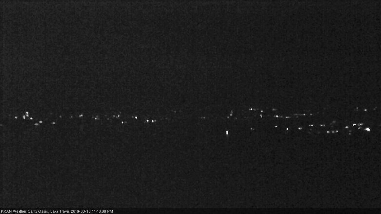 Lake Travis webcam, March 10, 2019 10:50 PM CT