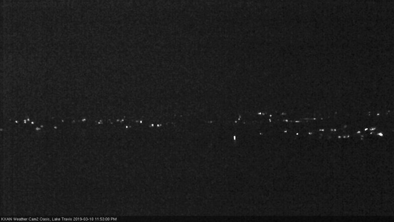 Lake Travis webcam, March 10, 2019 10:55 PM CT