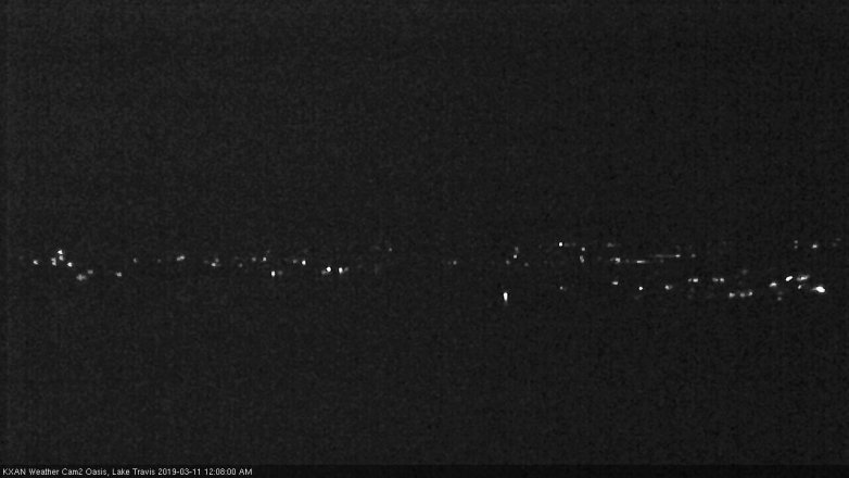 Lake Travis webcam, March 10, 2019 11:10 PM CT