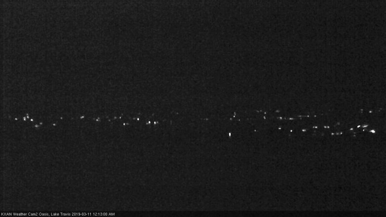 Lake Travis webcam, March 10, 2019 11:15 PM CT