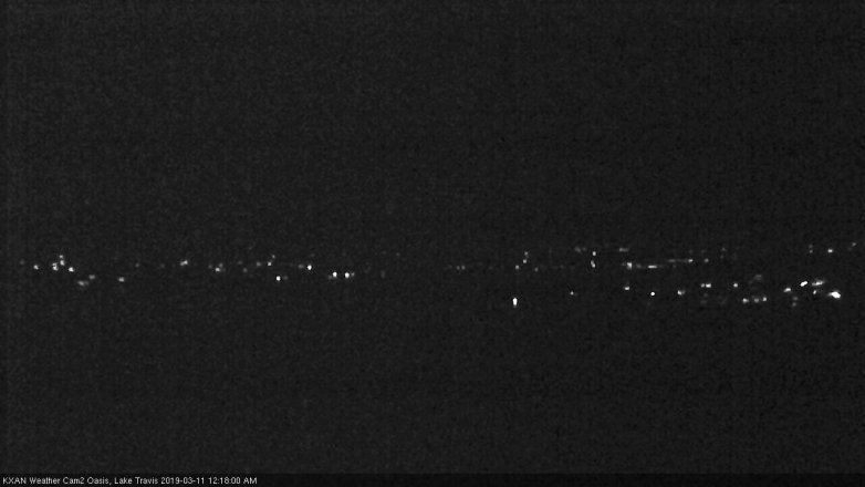 Lake Travis webcam, March 10, 2019 11:20 PM CT