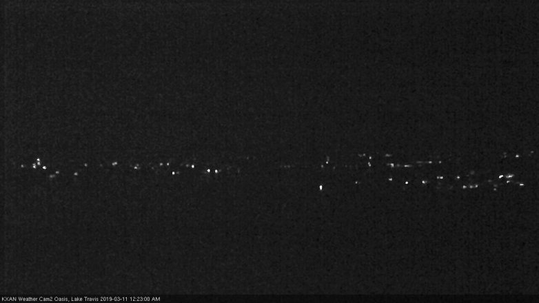 Lake Travis webcam, March 10, 2019 11:25 PM CT