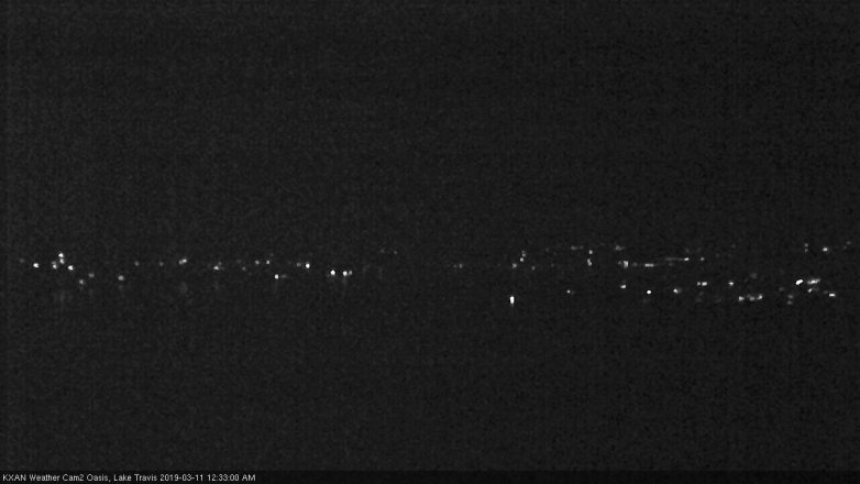 Lake Travis webcam, March 10, 2019 11:35 PM CT
