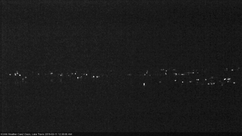 Lake Travis webcam, March 10, 2019 11:40 PM CT