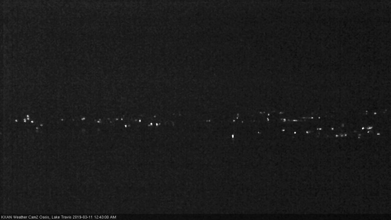 Lake Travis webcam, March 10, 2019 11:45 PM CT