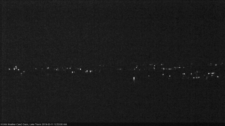 Lake Travis webcam, March 10, 2019 11:55 PM CT