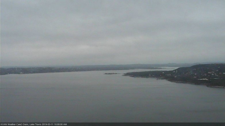Lake Travis webcam, March 11, 2019 9:10 AM CT