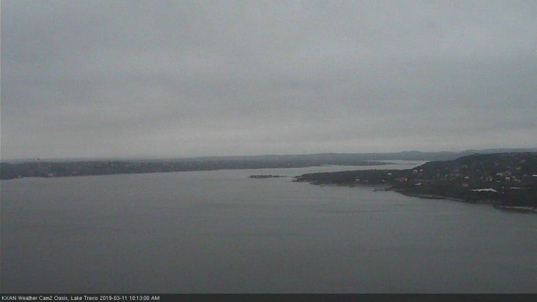 Lake Travis webcam, March 11, 2019 9:15 AM CT
